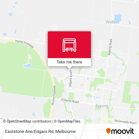 Eaststone Ave/Edgars Rd map