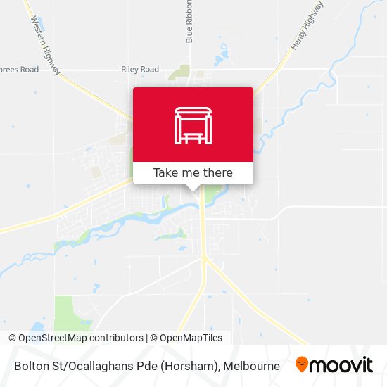 Bolton St / Ocallaghans Pde (Horsham) map