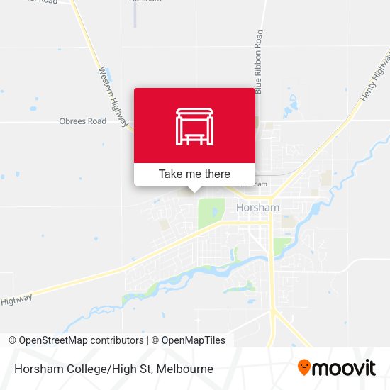 Horsham College/High St map