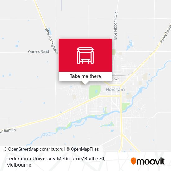 Federation University Melbourne / Baillie St map