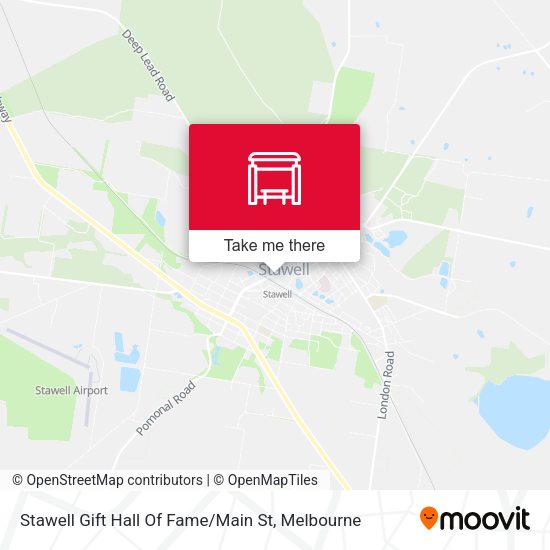 Stawell Gift Hall Of Fame / Main St map