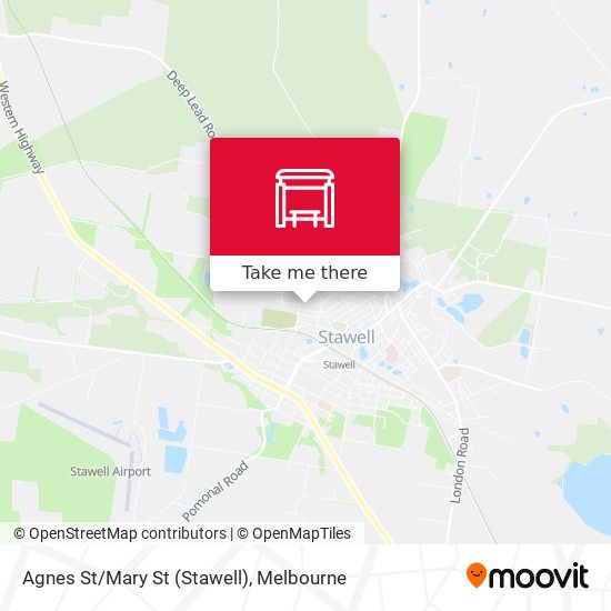 Agnes St/Mary St (Stawell) map