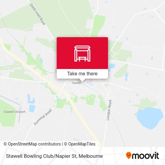 Stawell Bowling Club/Napier St map