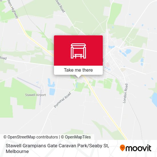 Stawell Grampians Gate Caravan Park / Seaby St map