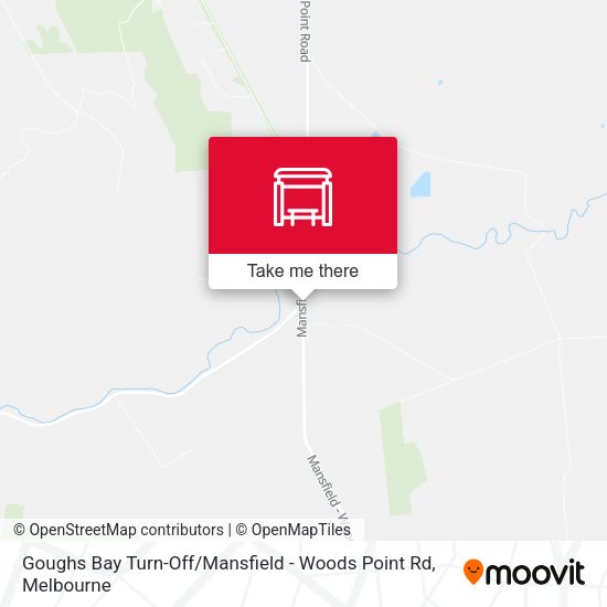 Goughs Bay Turn-Off / Mansfield - Woods Point Rd map
