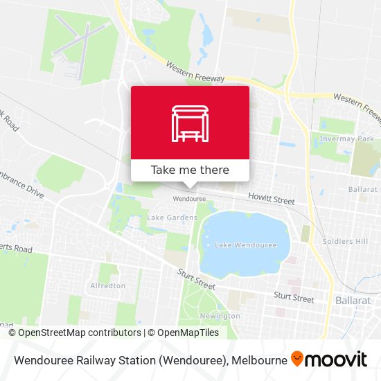 Wendouree Railway Station map