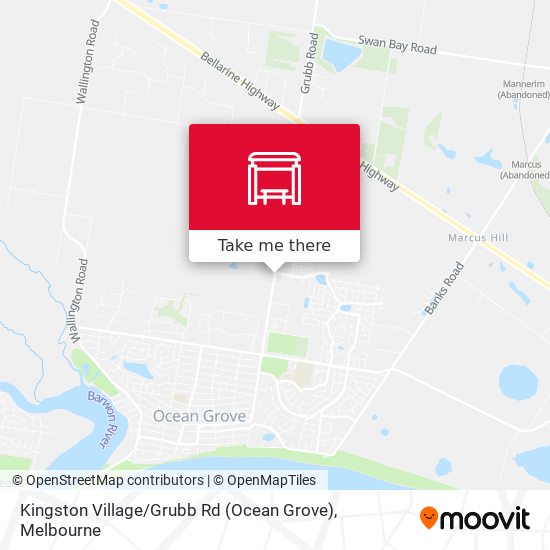 Kingston Village / Grubb Rd (Ocean Grove) map