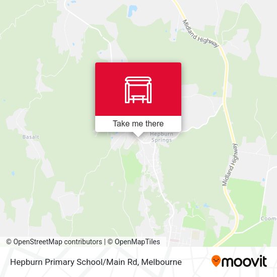 Hepburn Primary School/Main Rd map