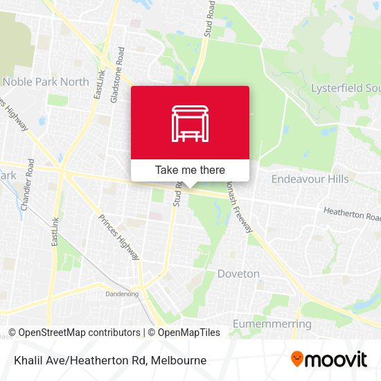 Khalil Ave/Heatherton Rd map