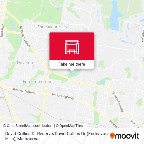 David Collins Dr Reserve / David Collins Dr (Endeavour Hills) map