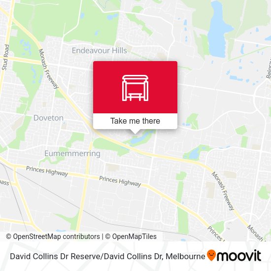 David Collins Dr Reserve / David Collins Dr map