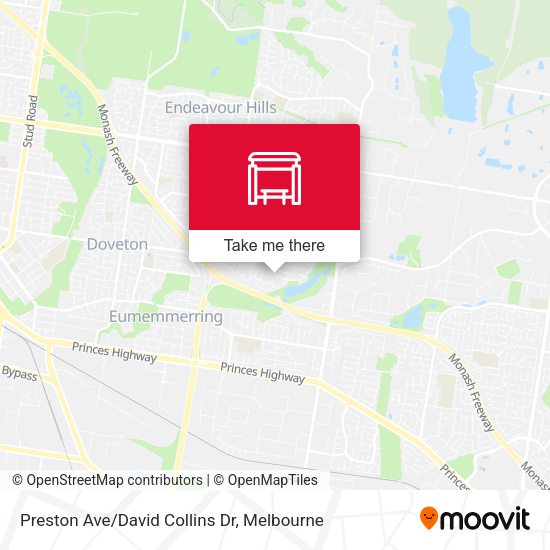 Preston Ave/David Collins Dr map