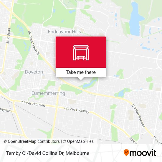 Temby Cl/David Collins Dr map