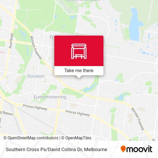 Southern Cross Ps / David Collins Dr map
