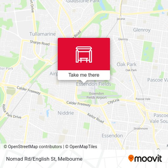 Nomad Rd/English St map
