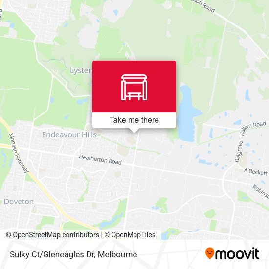 Sulky Ct/Gleneagles Dr map