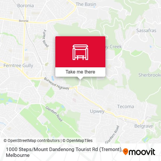 1000 Steps / Mount Dandenong Tourist Rd (Tremont) map