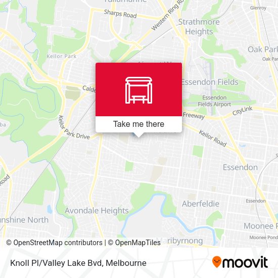 Knoll Pl/Valley Lake Bvd map