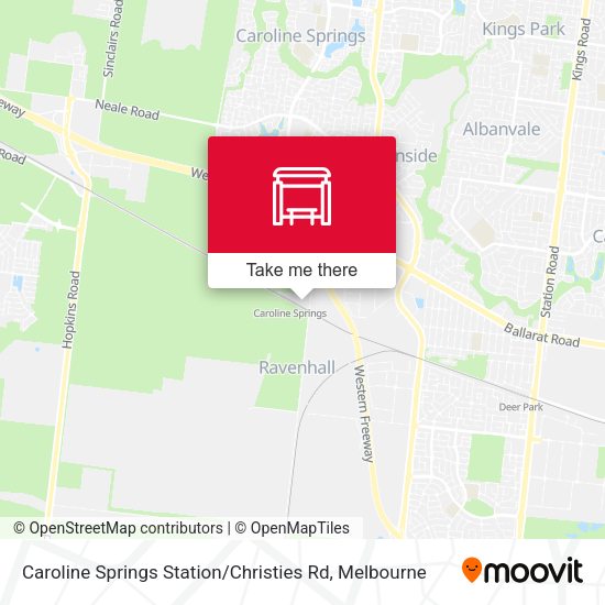 Caroline Springs Station / Christies Rd map