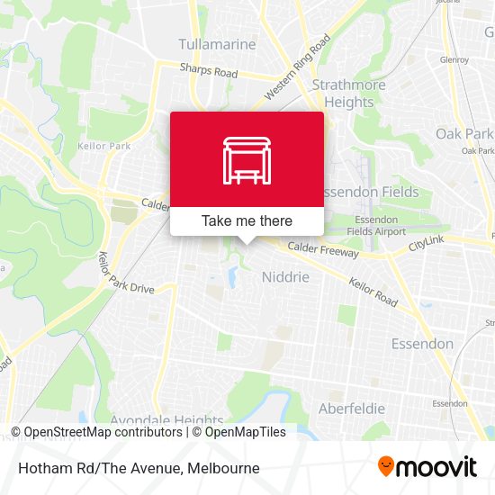 Hotham Rd/The Avenue map