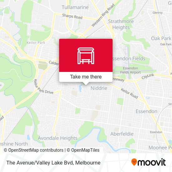 The Avenue/Valley Lake Bvd map