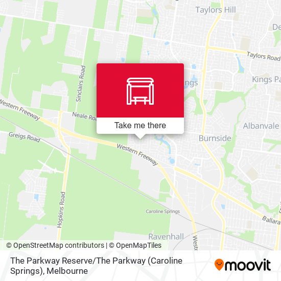 The Parkway Reserve / The Parkway (Caroline Springs) map