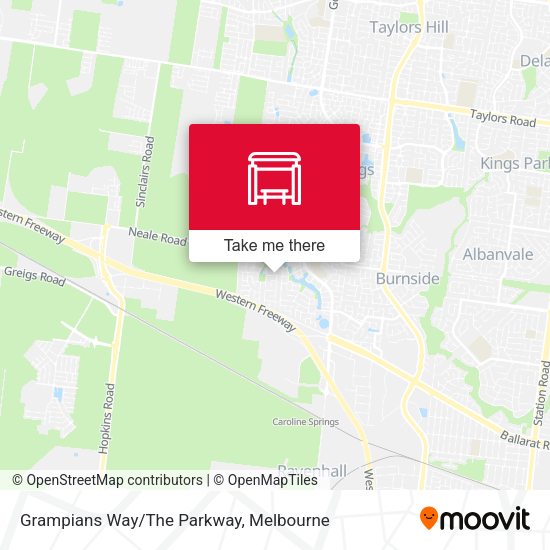 Grampians Way/The Parkway map