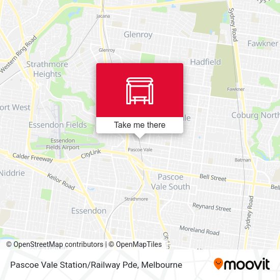 Pascoe Vale Station / Railway Pde map