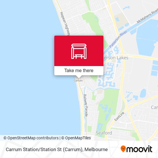 Carrum Station / Station St map