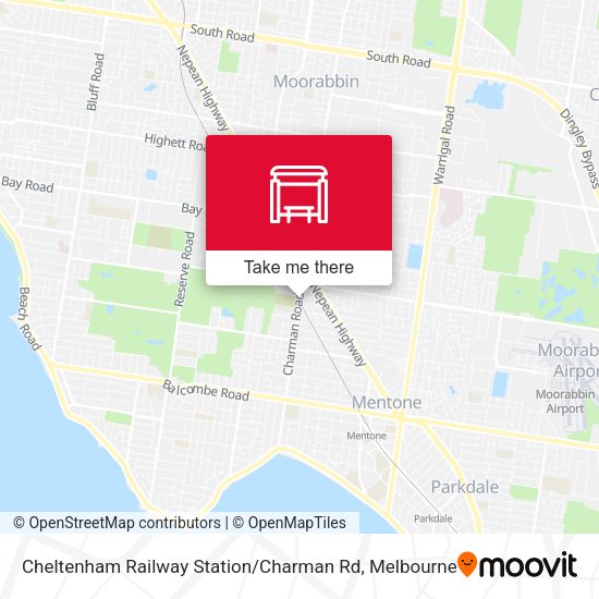 Cheltenham Railway Station / Charman Rd map