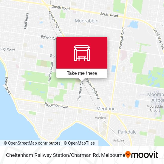 Cheltenham Railway Station / Charman Rd map