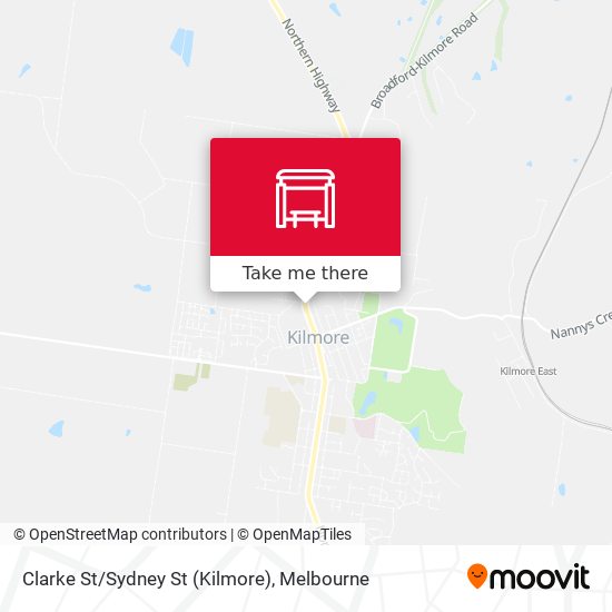 Clarke St/Sydney St (Kilmore) map