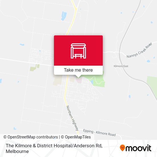 The Kilmore & District Hospital / Anderson Rd map