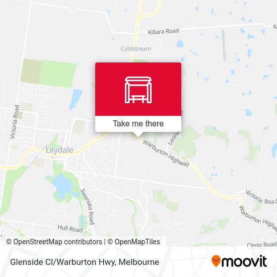 Glenside Cl/Warburton Hwy map