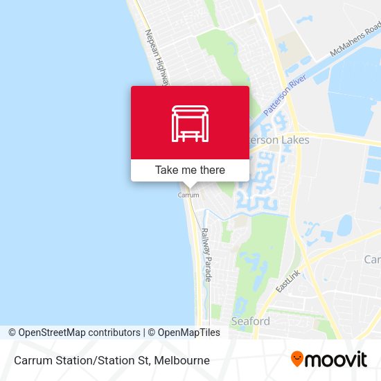 Carrum Station/Station St map
