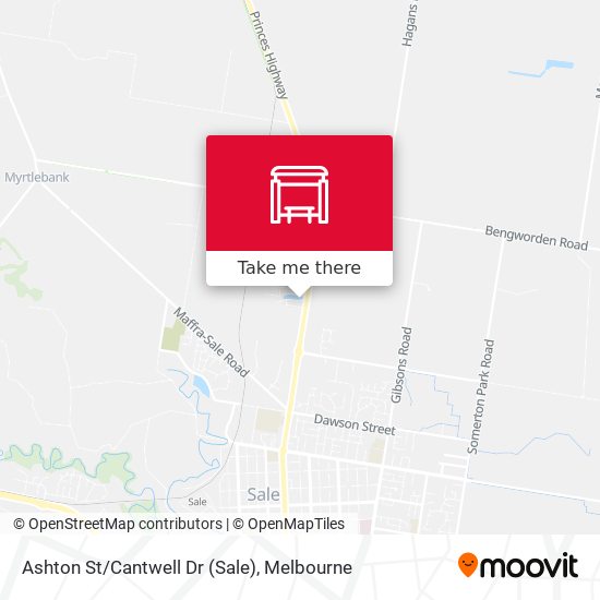 Ashton St/Cantwell Dr (Sale) map