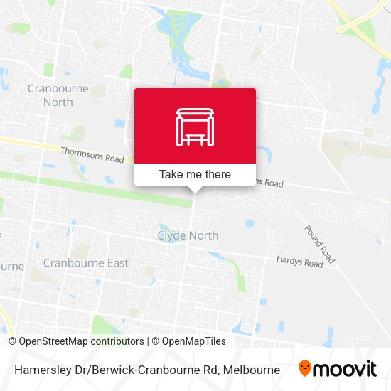 Hamersley Dr / Berwick-Cranbourne Rd map