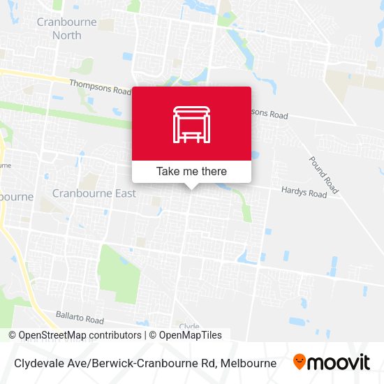 Clydevale Ave / Berwick-Cranbourne Rd map