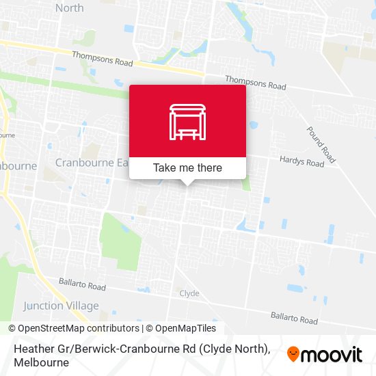 Heather Gr / Berwick-Cranbourne Rd (Clyde North) map