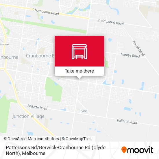 Pattersons Rd / Berwick-Cranbourne Rd (Clyde North) map