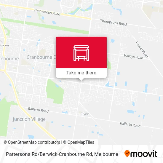 Pattersons Rd / Berwick-Cranbourne Rd map