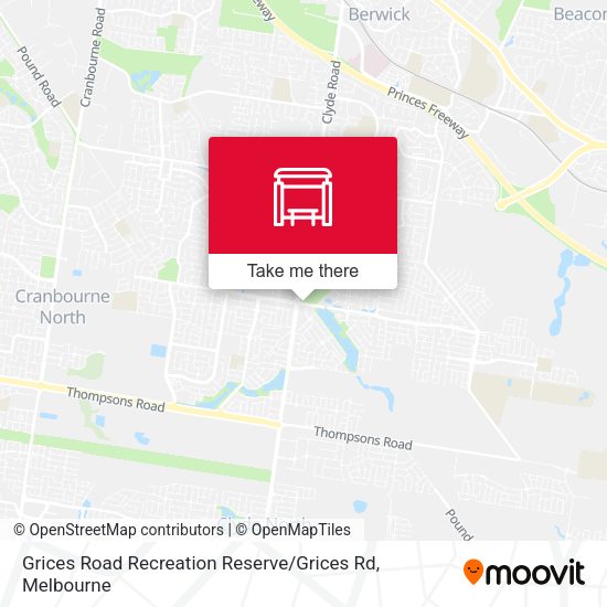 Grices Road Recreation Reserve / Grices Rd map