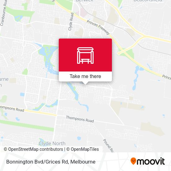 Bonnington Bvd/Grices Rd map