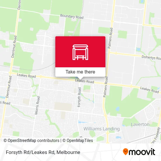 Mapa Forsyth Rd/Leakes Rd