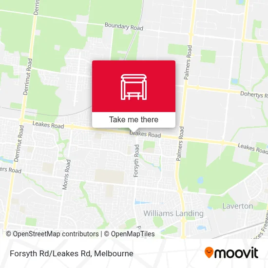 Mapa Forsyth Rd/Leakes Rd