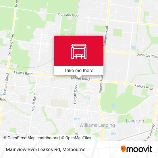 Mapa Mainview Bvd/Leakes Rd