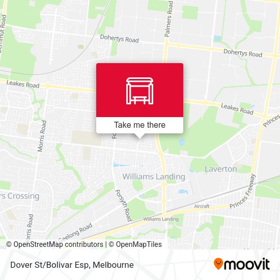Dover St/Bolivar Esp map