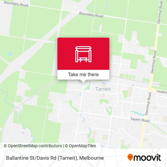 Mapa Ballantine St / Davis Rd (Tarneit)