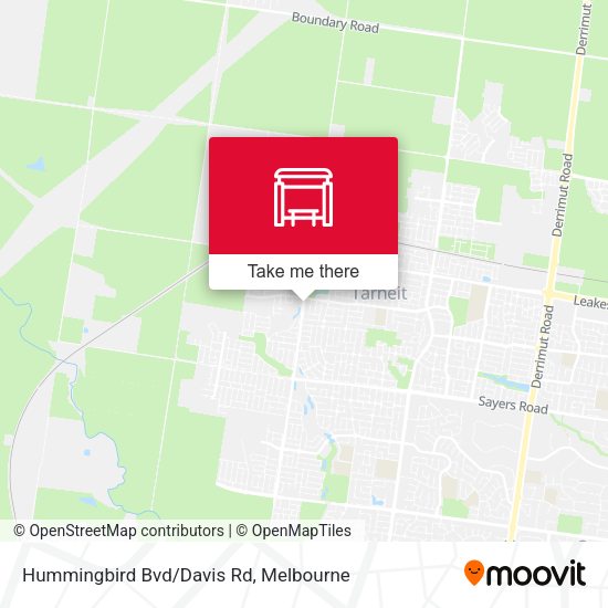 Hummingbird Bvd/Davis Rd map