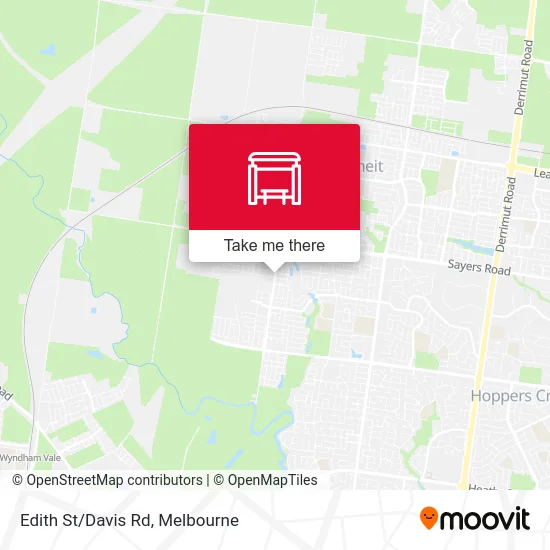 Mapa Edith St/Davis Rd